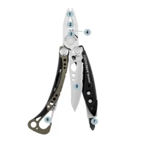 Leatherman Skeletool CX verde claro, sem bainha, caixa de papelão