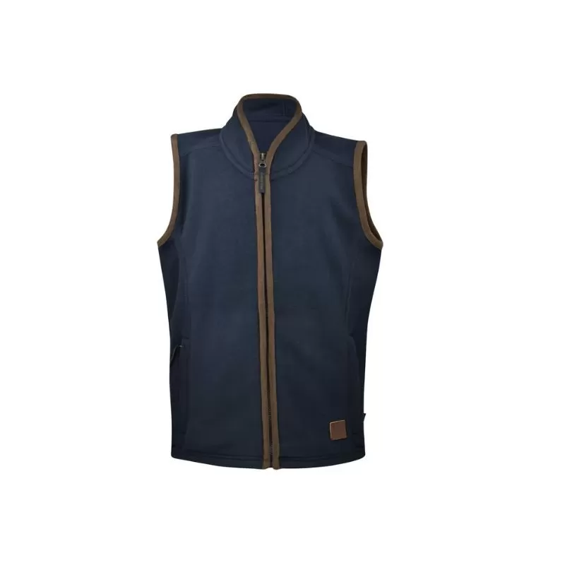 Colete Oxford de lã azul marinho infantil