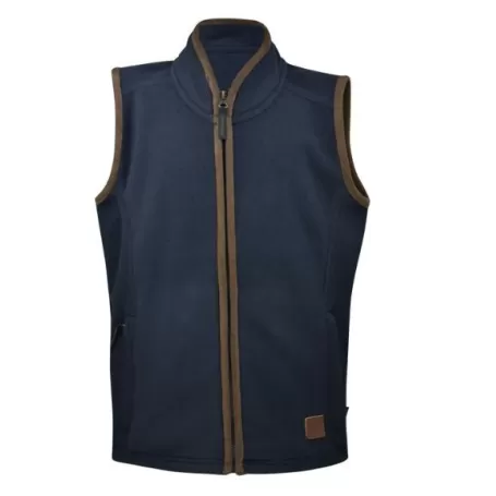 Colete Oxford de lã azul marinho infantil