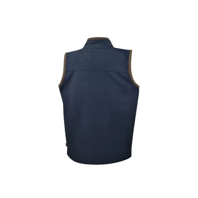 Colete Oxford de lã azul marinho infantil