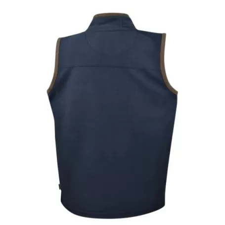 Colete Oxford de lã azul marinho infantil
