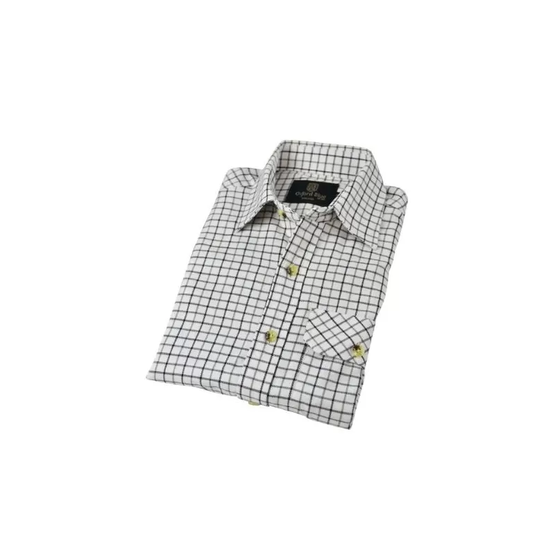 Camisa Oxford Azul Tattersall Meninos Manga Longa Vermelha Camisa Oxford Azul Tattersall Meninos Manga Longa Vermelha