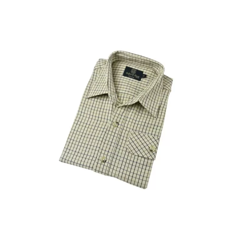Camisa Oxford Azul York de Manga Longa para Meninos, Bege Camisa Oxford Azul York de Manga Longa para Meninos, Bege