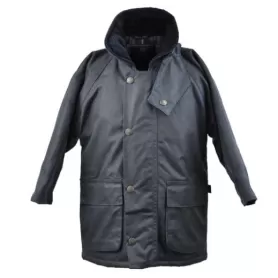 Chaqueta encerada Oxford Blue Knightsbridge para niños Navy