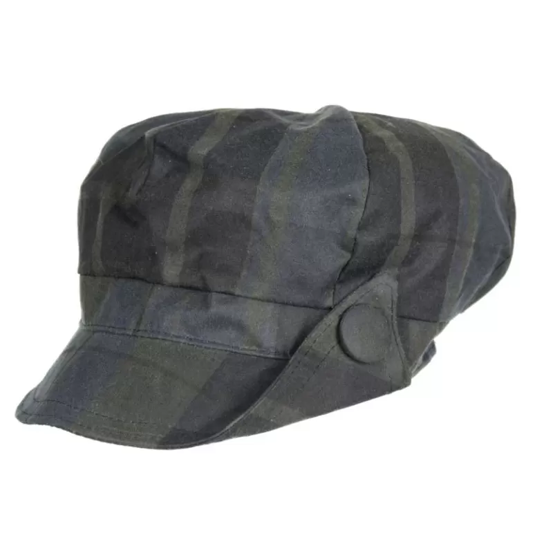 Boné Oxford Blue Lilly Tartan Dundee encerado Boné Oxford Blue Lilly Tartan Dundee encerado