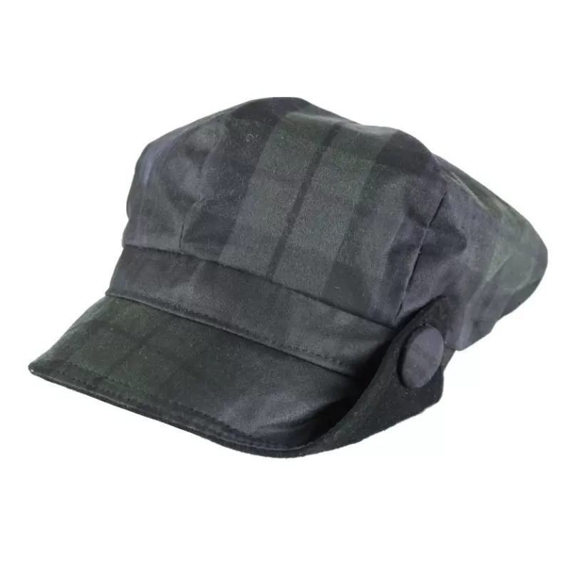 Boné Oxford Lilly Tartan Blackwatch encerado azul Boné Oxford Lilly Tartan Blackwatch encerado azul