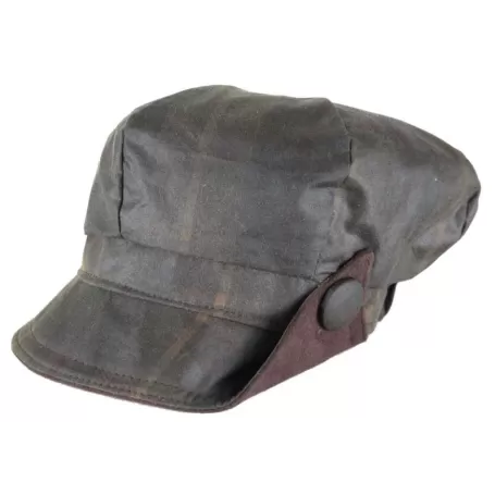 Boné Oxford Blue Lilly Tartan Honey Waxed Boné Oxford Blue Lilly Tartan Honey Waxed