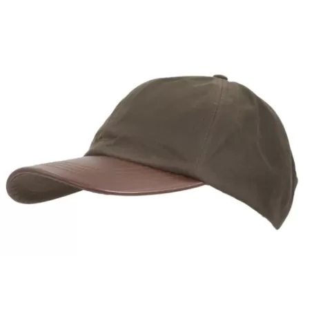 Boné Oxford Blue Peak Baseball Couro Cera Marrom
