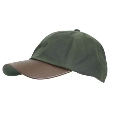 Boné Oxford Blue Peak Baseball Couro Ceroso Verde