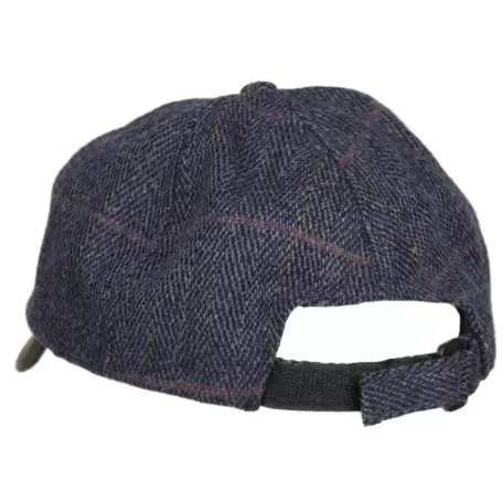 Boné de beisebol Blue Peak Tweed Couro Oxford Azul