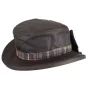Gorro Oxford Azul Marrom Encerado