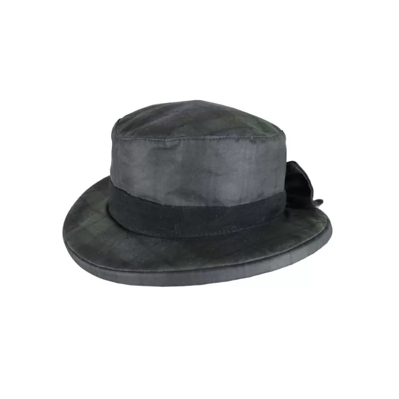 Chapéu Oxford Azul Tartan Thelma Blackwatch Encerado