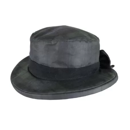 Chapéu Oxford Azul Tartan Thelma Blackwatch Encerado