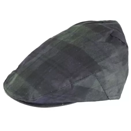 Boné Oxford Tartan Azul Blackwatch Encerado Boné Oxford Tartan Azul Blackwatch Encerado