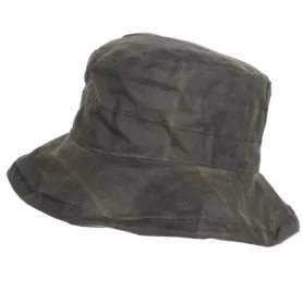 Gorro encerado Oxford Blue Tartan Ascot Honey