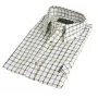 Camisa Oxford Azul Big Tattersal Marrom/Azul