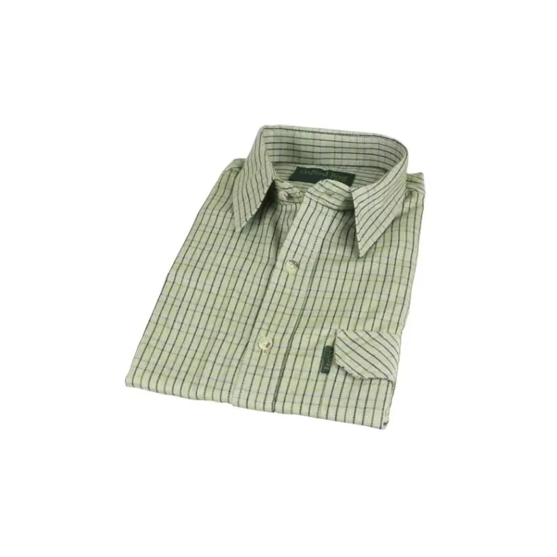 Camisa Oxford Azul York Xadrez Verde Camisa Oxford Azul York Xadrez Verde