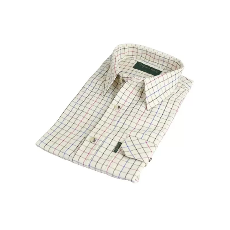 Camisa Oxford Azul Rutland New Checks Vermelha/Marrom Camisa Oxford Azul Rutland New Checks Vermelha/Marrom