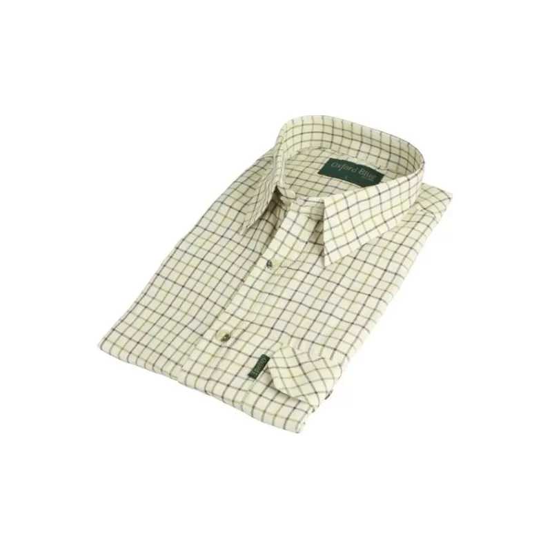Camisa Oxford Azul Darwen Xadrez Marrom Camisa Oxford Azul Darwen Xadrez Marrom