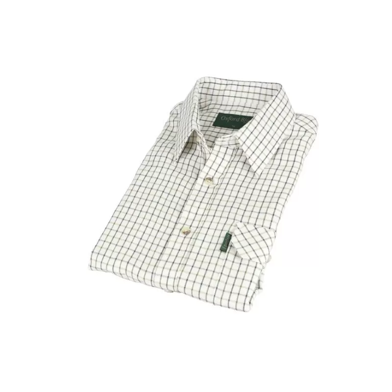 Camisa Oxford Azul Verde Tattersal Camisa Oxford Azul Verde Tattersal