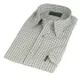 Camisa Oxford Azul Dente de Cachorro Marinho
