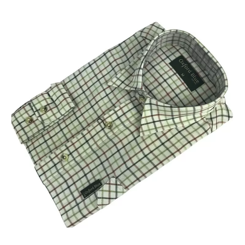 Camisa Oxford Azul Perth Verde Camisa Oxford Azul Perth Verde
