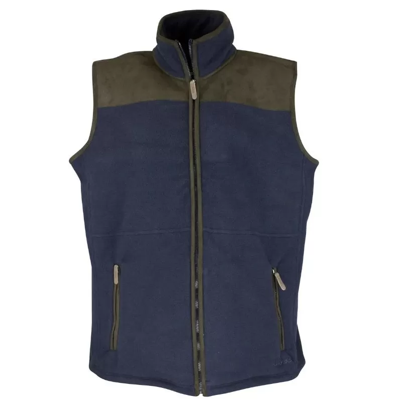 Colete Oxford Azul Marinho de Lã Bonded Colete Oxford Azul Marinho de Lã Bonded