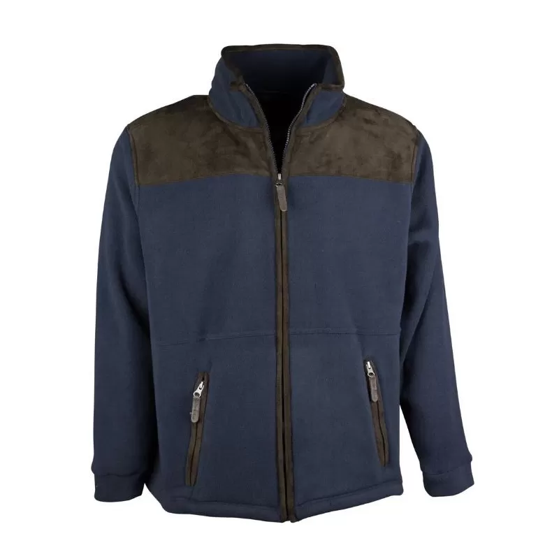 Jaqueta Oxford Azul Marinho Bonded Fleece Jaqueta Oxford Azul Marinho Bonded Fleece