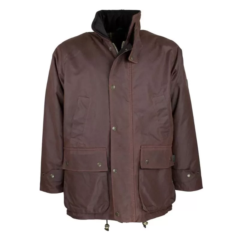 Jaqueta Oxford Azul Kingsbridge Castanho Encerada