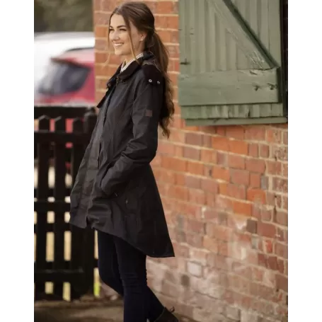 Jaqueta Oxford Azul Olivia Azul Marinho Encerada