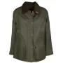 Jaqueta Oxford Countrygirl acolchoada verde-oliva escura encerada