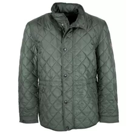 Jaqueta Oxford Azul Leiden Acolchoada Verde