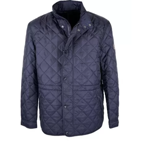 Jaqueta Oxford Azul Leiden Acolchoada Marinho