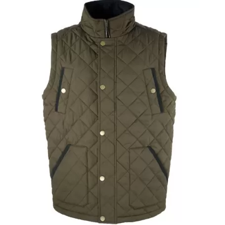 Colete Oxford Azul Aron Quilted Verde Oliva Colete Oxford Azul Aron Quilted Verde Oliva