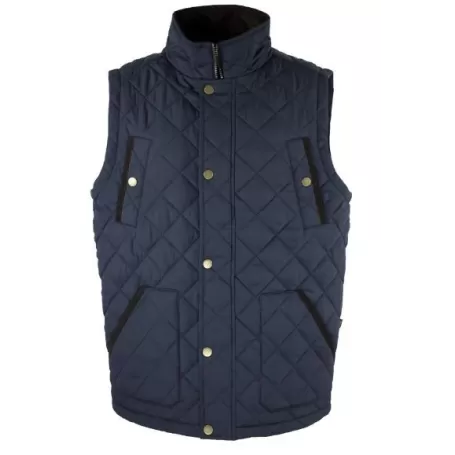 Colete Oxford Azul Aron Quilted Azul Marinho