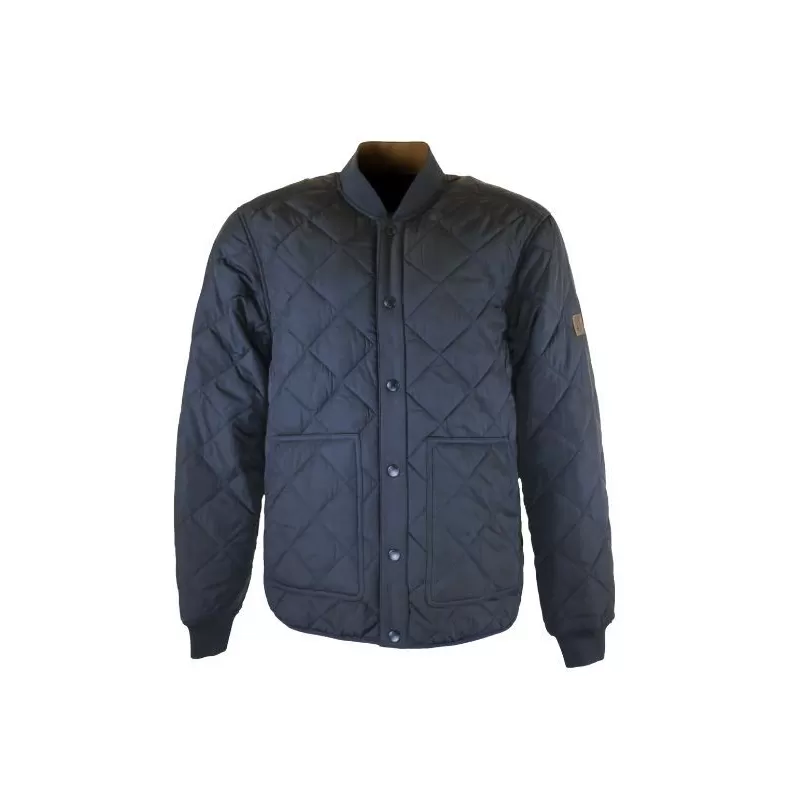 Jaqueta Oxford Azul Keswick Acolchoada Marinho/Bege