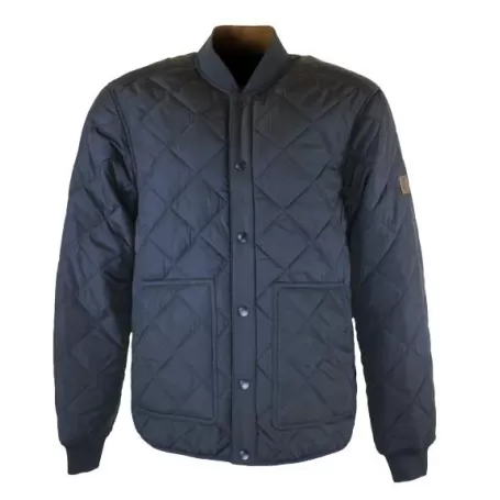 Jaqueta Oxford Azul Keswick Acolchoada Marinho/Bege