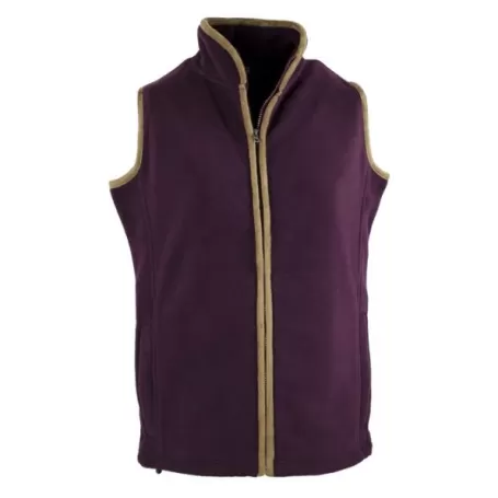 Colete Oxford Azul Ameixa Feminino Fleece