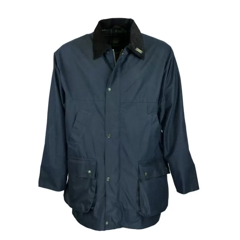 Jaqueta Oxford Countryman Azul Marinho Acolchoada Encerada Jaqueta Oxford Countryman Azul Marinho Acolchoada Encerada