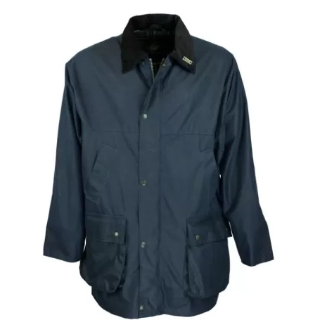 Jaqueta Oxford Countryman Azul Marinho Acolchoada Encerada Jaqueta Oxford Countryman Azul Marinho Acolchoada Encerada