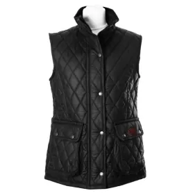 Chaleco encerado Oxford Blue Newbury Quilted Black