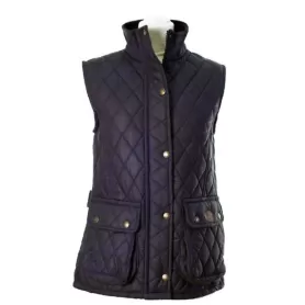 Chaleco encerado Oxford Blue Newbury Quilted Navy