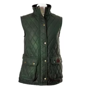 Chaleco encerado Oxford Blue Newbury Quilted Olive