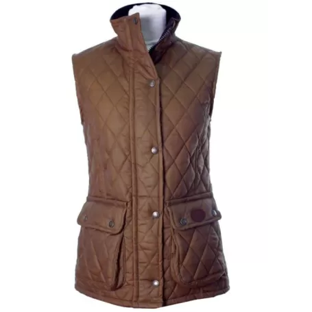 Colete Oxford Blue Newbury Quilted Sand Waxed