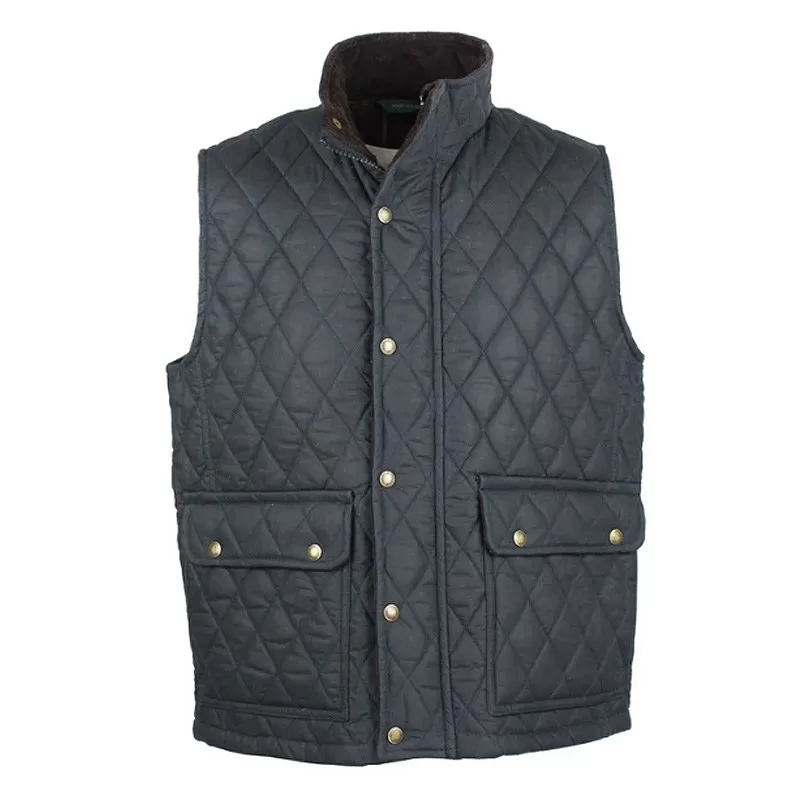 Colete Oxford Azul Kensington Acolchoado Azul Marinho Encerado