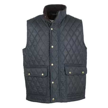 Colete Oxford Azul Kensington Acolchoado Azul Marinho Encerado