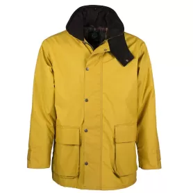 Chaqueta Oxford Blue Knightsbridge encerada lavable Mustard