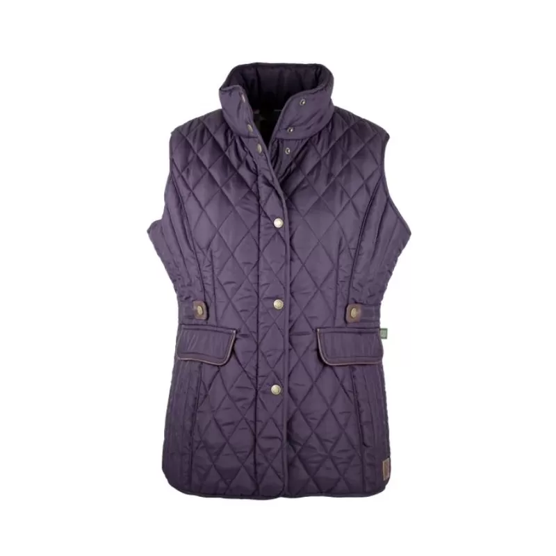 Colete Oxford Azul Maya Quilted Plum