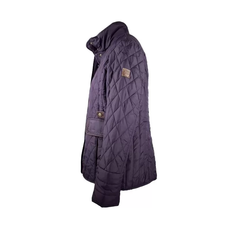 Jaqueta Oxford Azul Maya Acolchoada Ameixa