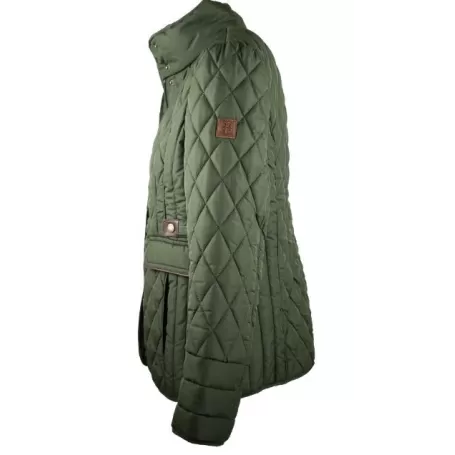 Jaqueta Oxford Azul Maya Acolchoada Verde